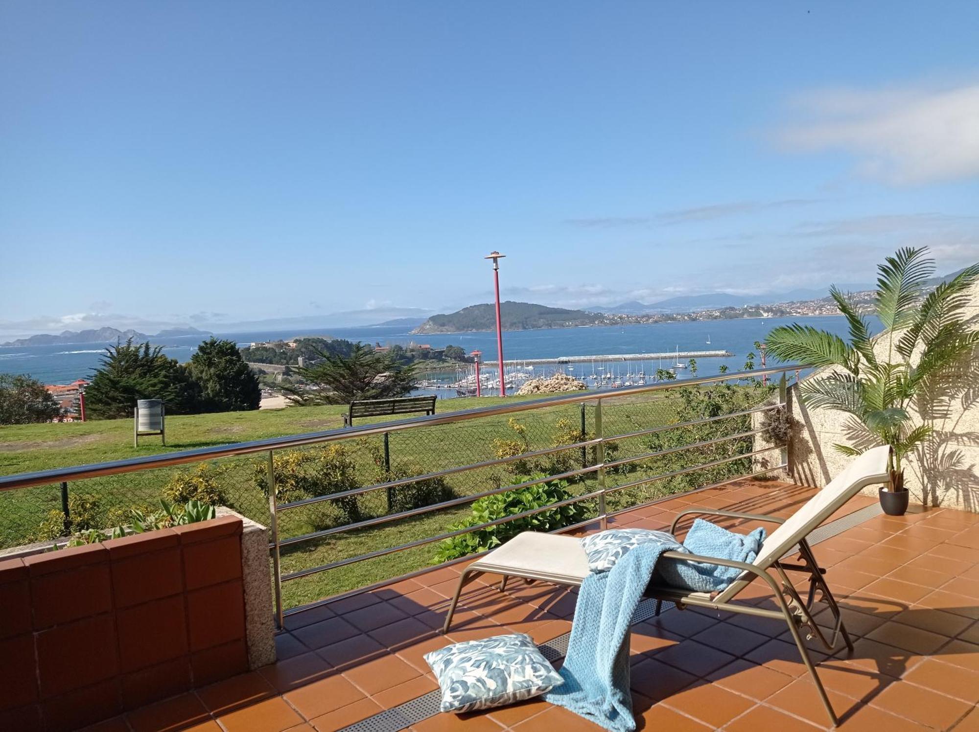 Impresionantes Vistas En Baiona Lägenhet Exteriör bild